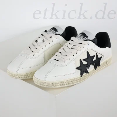 Amiri Pacific Stars Weiß Schwarz Low-Top-Sneaker
