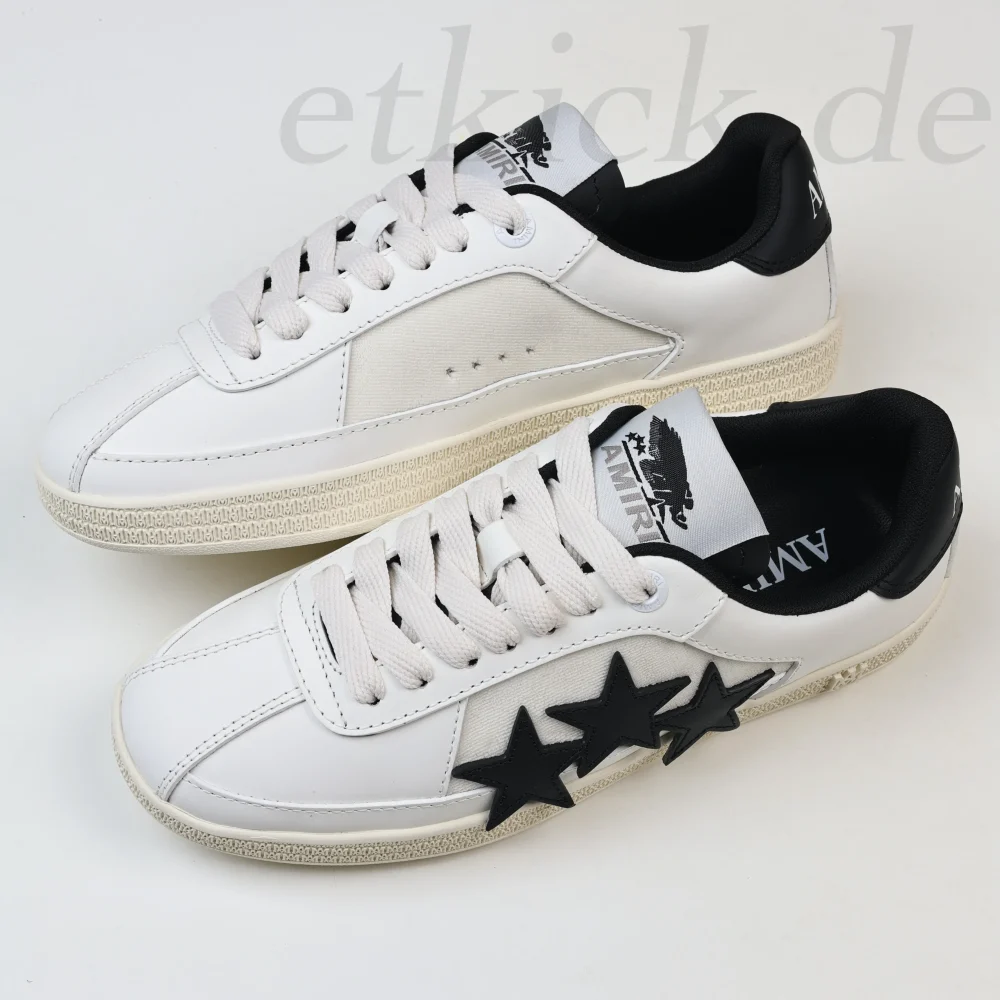 Amiri Pacific Stars Weiß Schwarz Low-Top-Sneaker – Bild 7