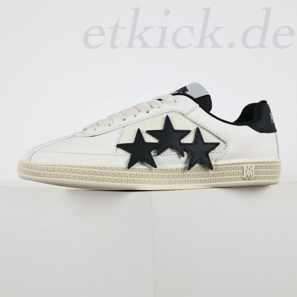 Amiri Pacific Stars Weiß Schwarz Low-Top-Sneaker – Bild 4