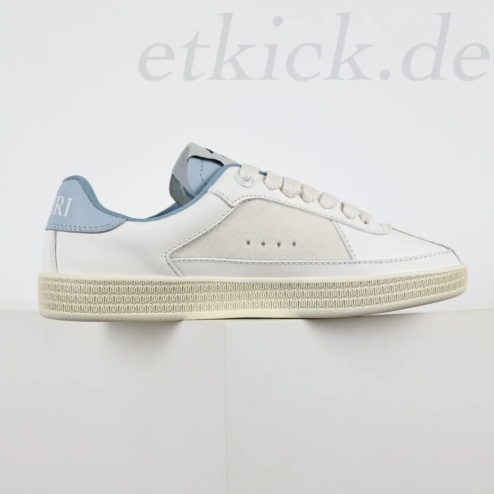 Amiri Pacific Stars Weiß und Blau Low-Top-Sneaker – Bild 5