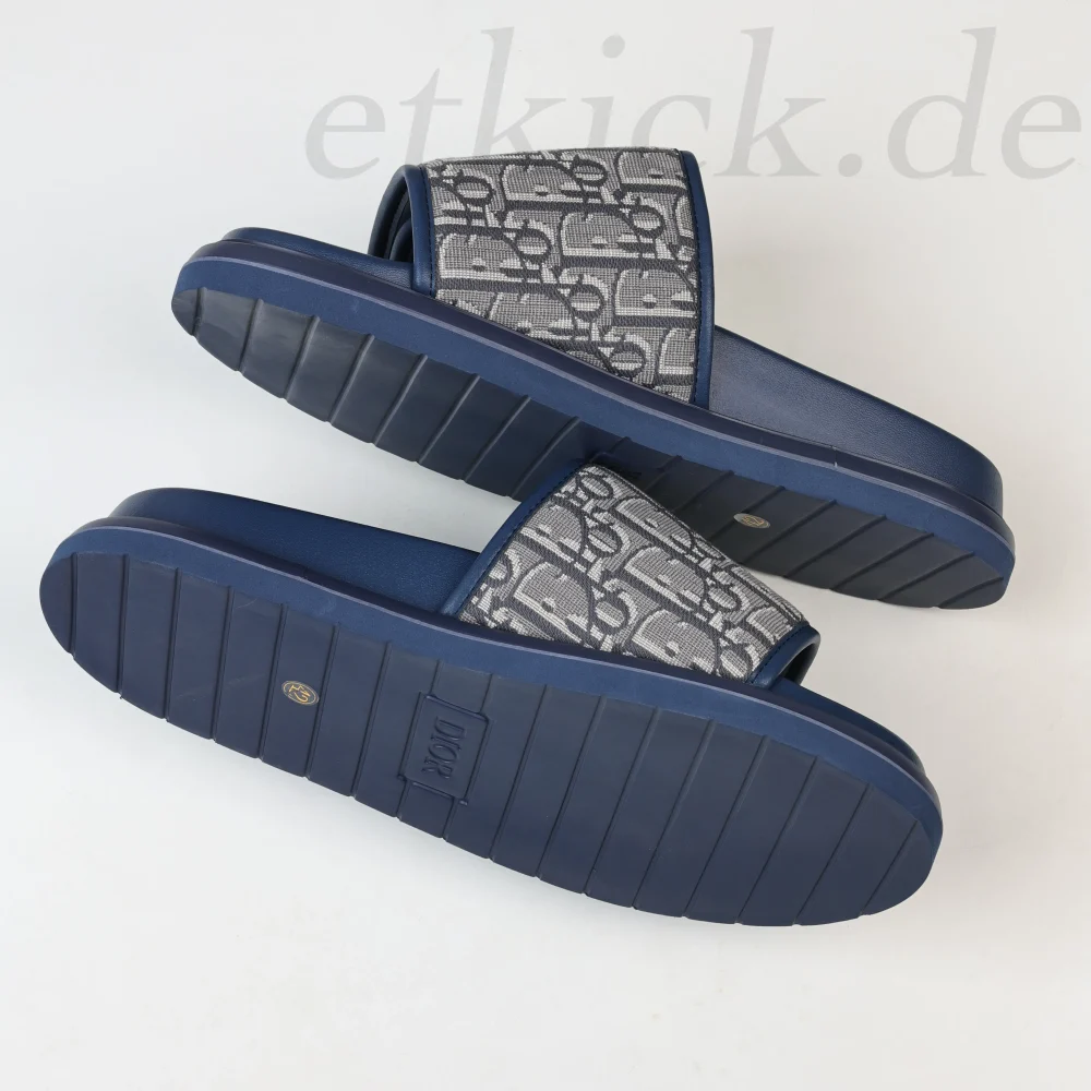 Aqua Sandale Blau Schräg Jacquard – Bild 7