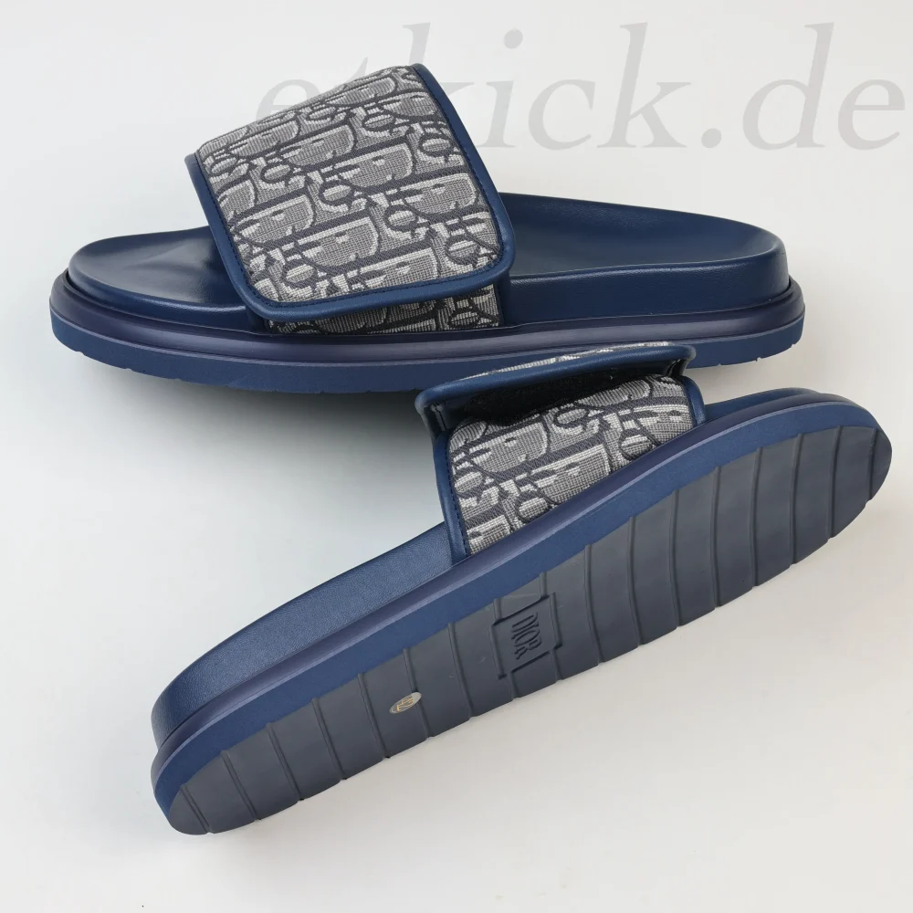 Aqua Sandale Blau Schräg Jacquard – Bild 8