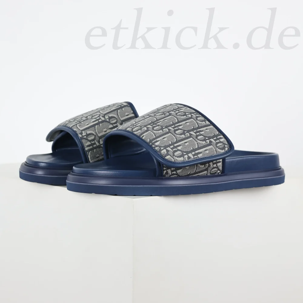 Aqua Sandale Blau Schräg Jacquard – Bild 3