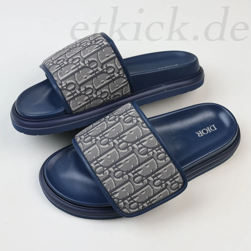 Aqua Sandale Blau Schräg Jacquard – Bild 6
