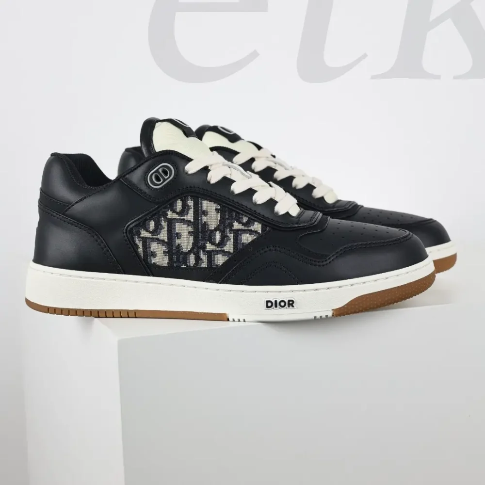 B27 Leder Sneakers 42 Herren Schwarz Top-Version – Bild 2