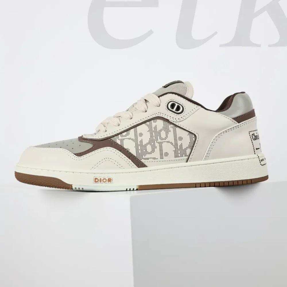 B27 Low Top Sneaker Creme und Greige – Bild 5