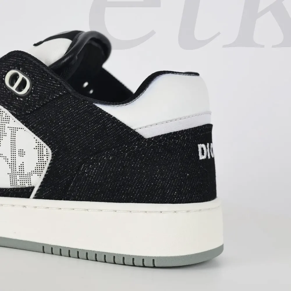 B27 Low Weiß Schwarz Denim Herren Low-Top-Sneaker – Bild 10