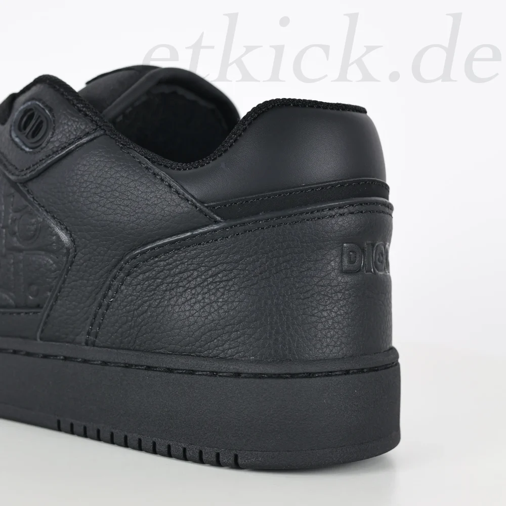 B27 Uptown Low-Top Sneaker Schwarzes genarbtes Kalbsleder und Schwarz – Bild 10
