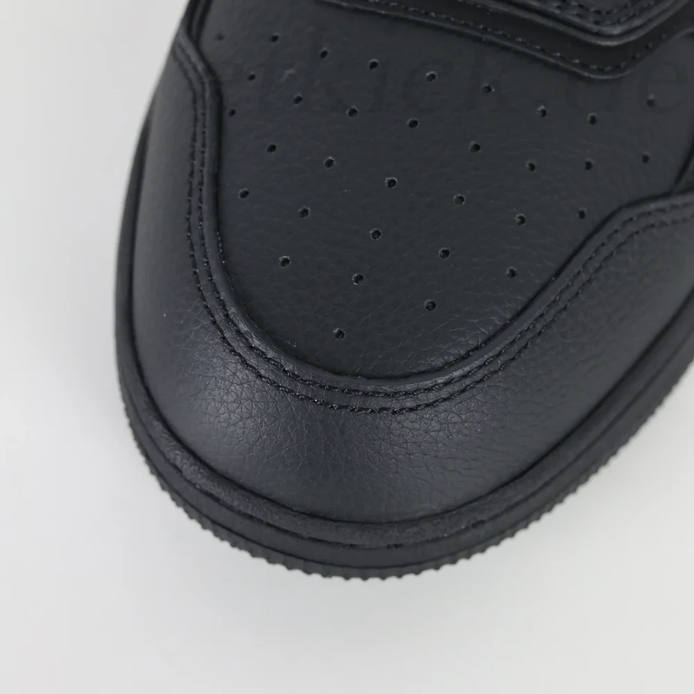 B27 Uptown Low-Top Sneaker Schwarzes genarbtes Kalbsleder und Schwarz – Bild 11