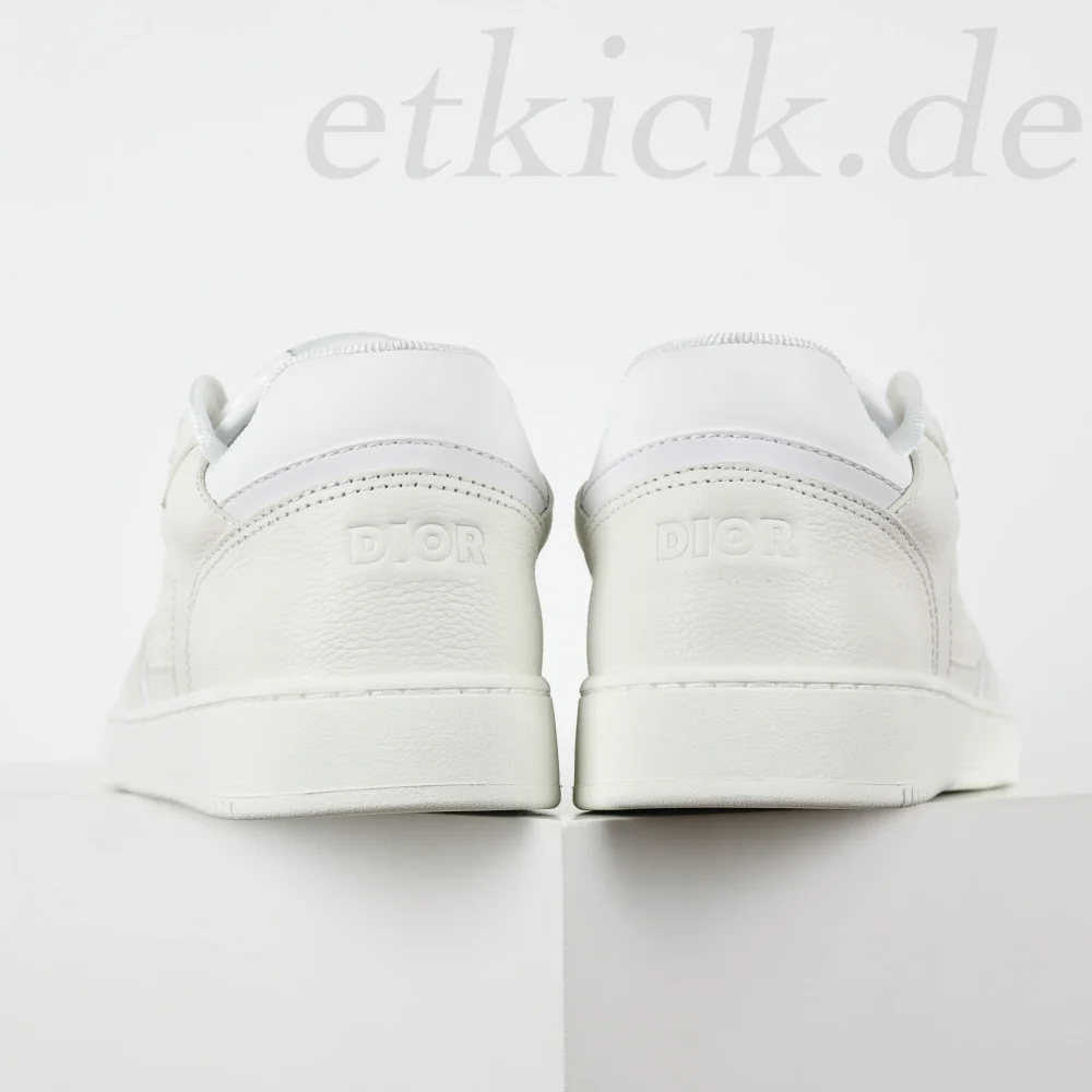 B27 Uptown Low-Top Sneaker aus weißem genarbtem Kalbsleder und weißem Gravity-Leder – Bild 6