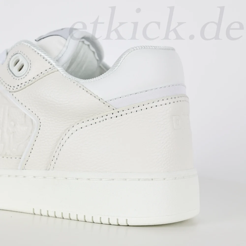 B27 Uptown Low-Top Sneaker aus weißem genarbtem Kalbsleder und weißem Gravity-Leder – Bild 10