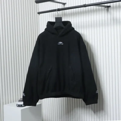 Balenciaga 24FW Teddyfleece-Ski-Hoodie