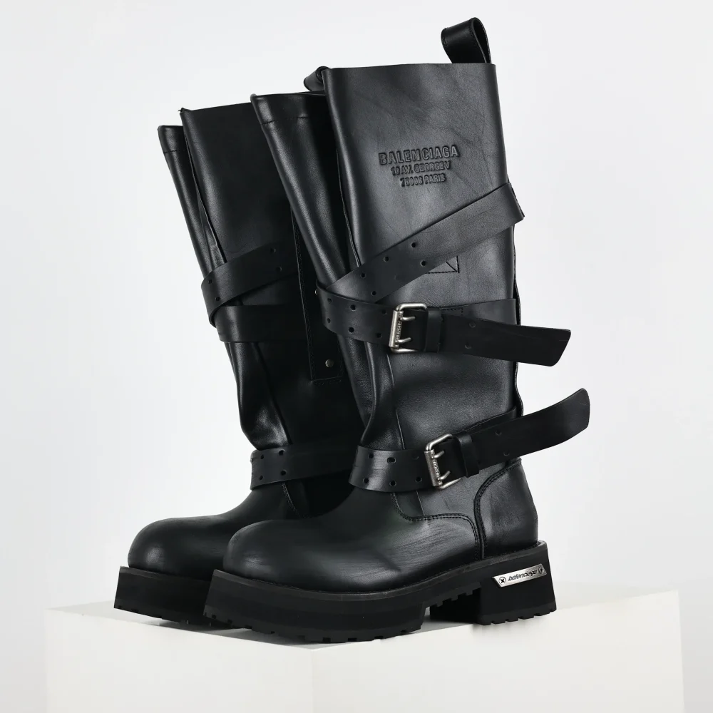 Balenciaga 25FW Venom Hohe Stiefel Schwarz
