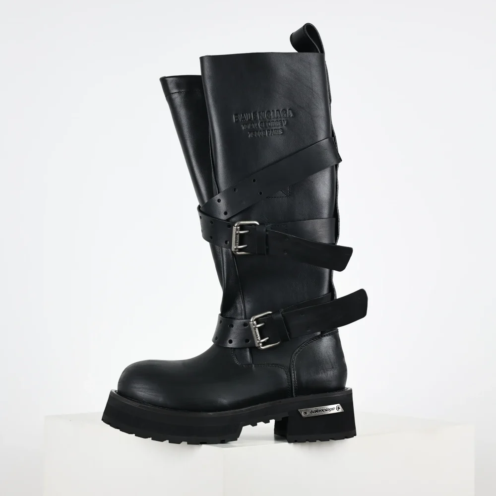 Balenciaga 25FW Venom Hohe Stiefel Schwarz