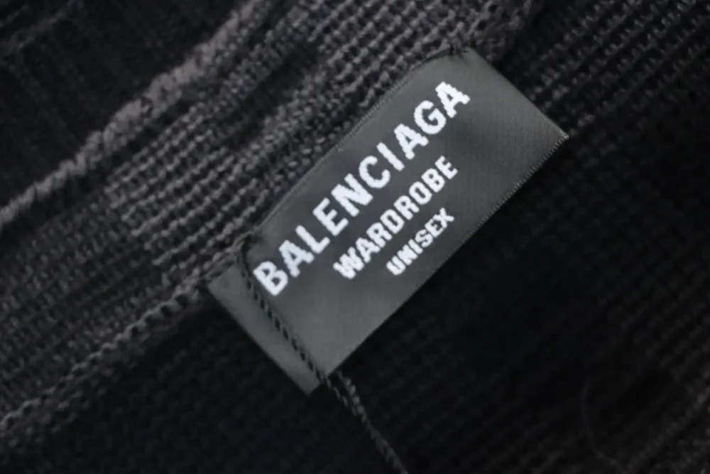 Balenciaga BLCG 25ss Strickpullover mit geometrischem Muster und Rundhalsausschnitt – Bild 10