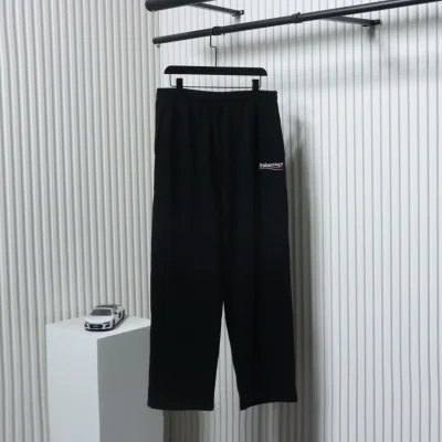 Balenciaga BLCG23ss Hose mit weitem Bein und Cola-Stickerei