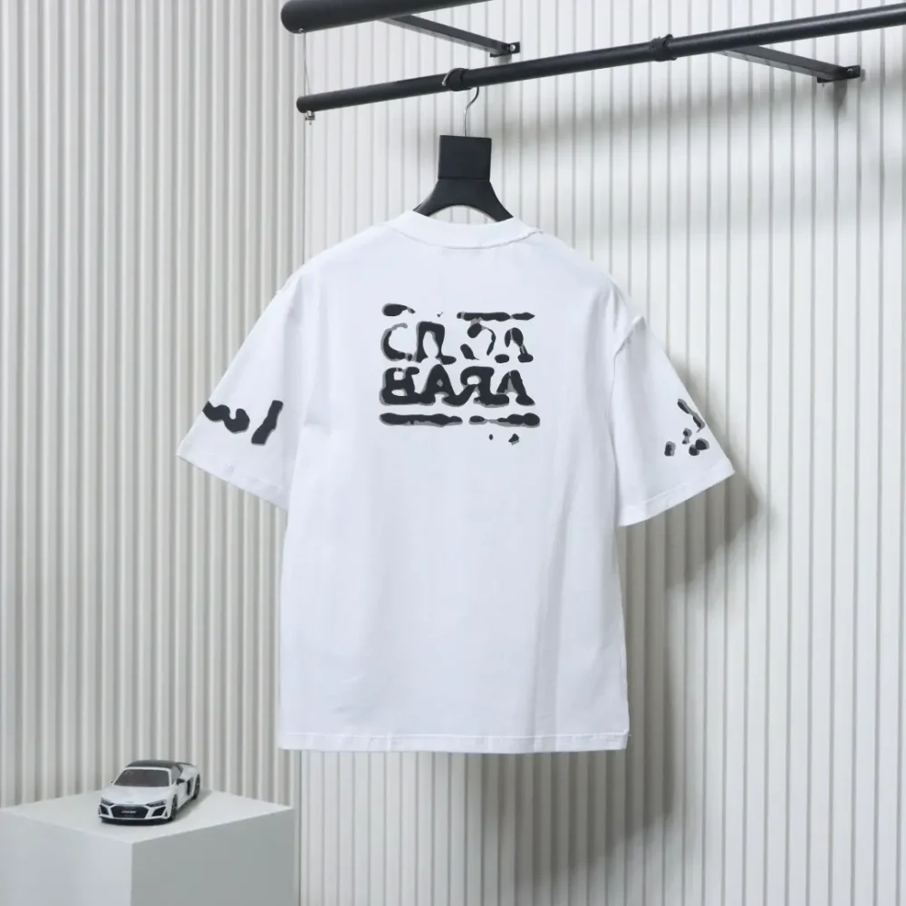 Balenciaga Kurzarmhemd mit Buchstabendruck – Bild 14
