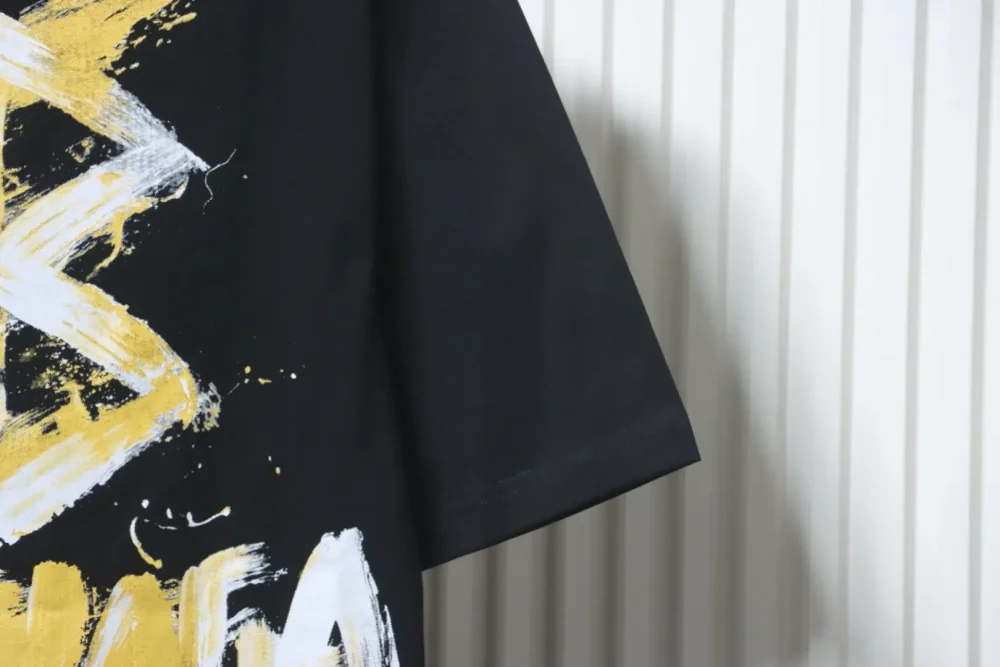 Balenciaga Kurzarmhemd mit handbemaltem Doppel-B-Print – Bild 6