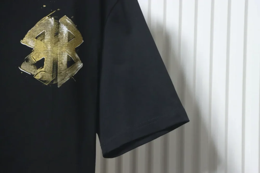 Balenciaga Kurzarmhemd mit handbemaltem Doppel-B-Print – Bild 7