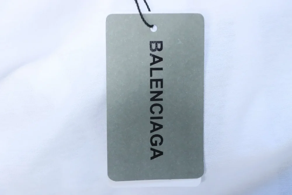 Balenciaga Meliertes Kurzarmhemd mit Distressed-Buchstabenlogo – Bild 24