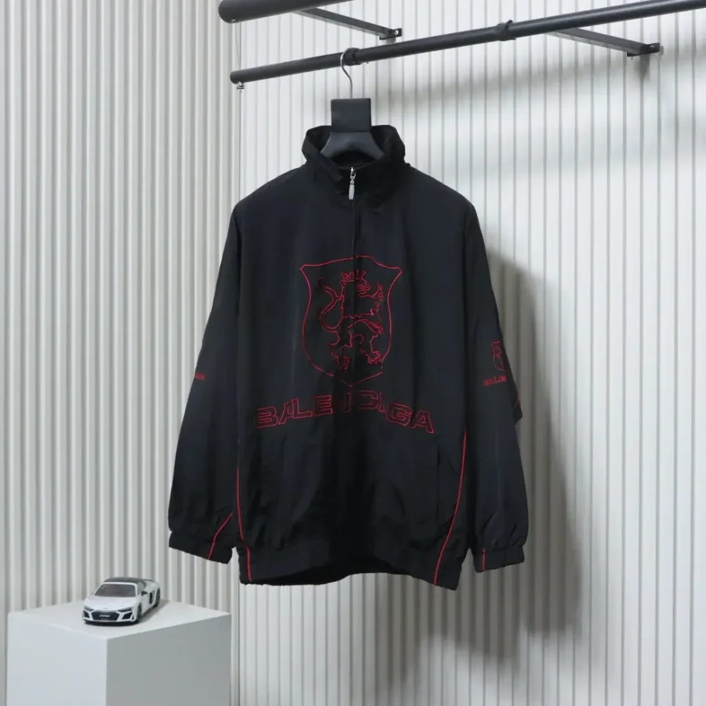 Balenciaga Reißverschlussjacke mit Buchstabenstickerei – Bild 15