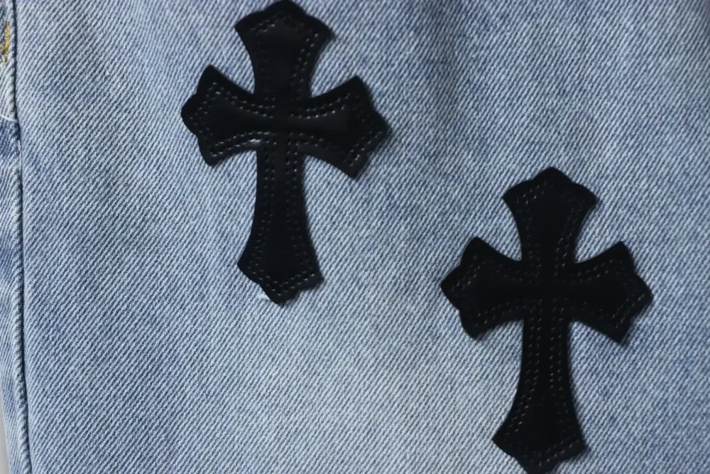 Cross Straight Jeans aus Leder – Bild 7