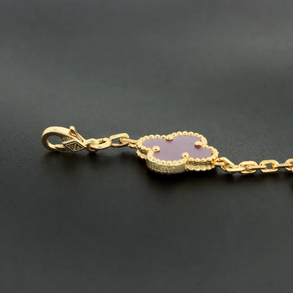 Diamant-Fünf-Blumen-Armband – Bild 11