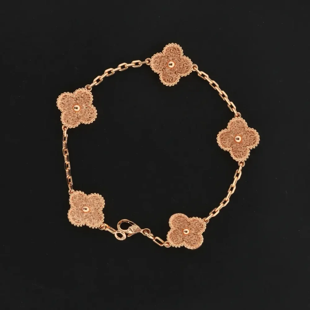 Diamant-Fünf-Blumen-Armband – Bild 17