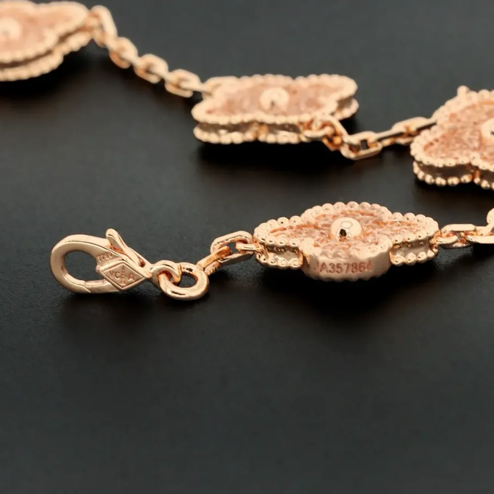 Diamant-Fünf-Blumen-Armband – Bild 13