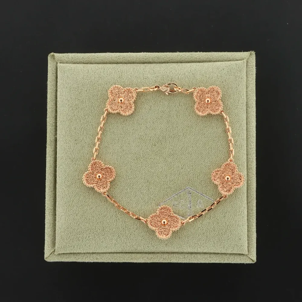 Diamant-Fünf-Blumen-Armband – Bild 14