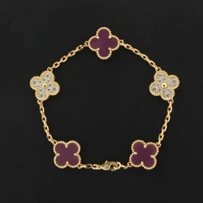 Diamant-Fünf-Blumen-Armband