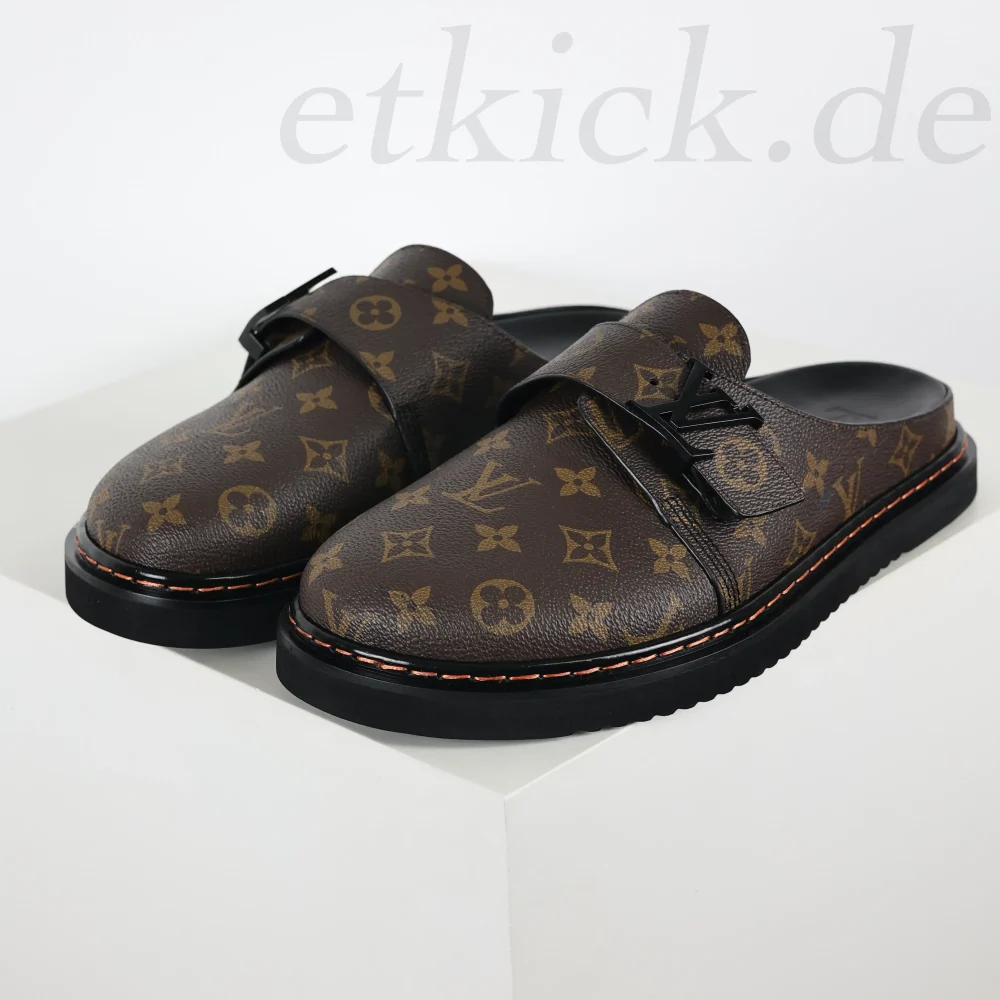 Easy Mules 'Blue Denim Plaid' Halbschuhe