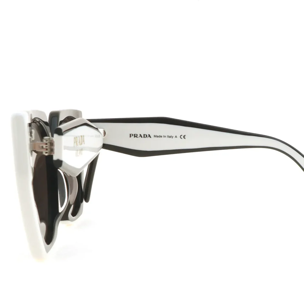 Große Sonnenbrille mit eckigem Rahmen in Beige/Schwarz – Bild 4
