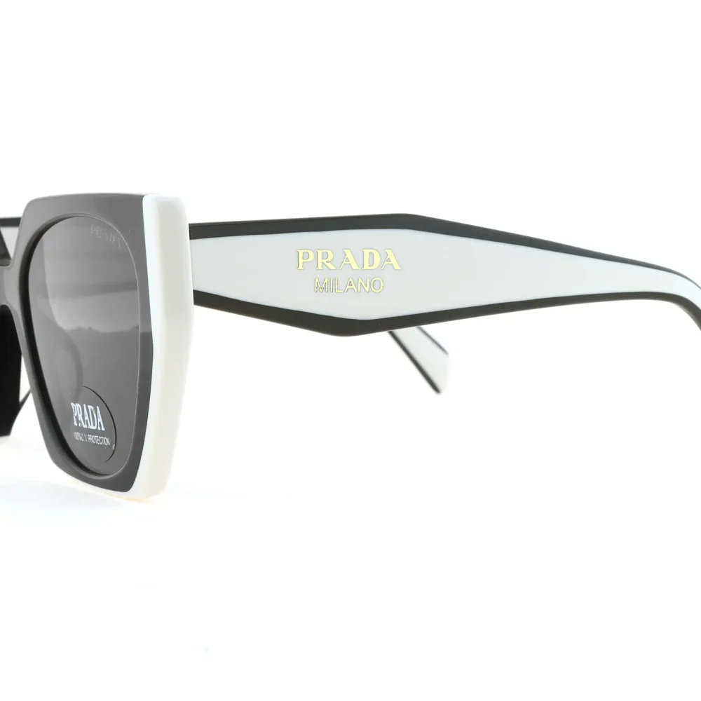 Große Sonnenbrille mit eckigem Rahmen in Beige/Schwarz – Bild 5