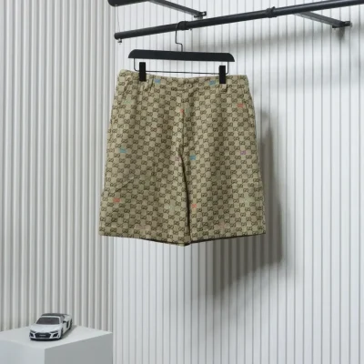 Jacquard-Shorts mit aufgesticktem Logo