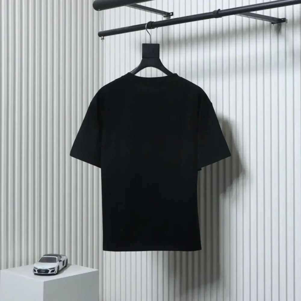Kurzarm-T-Shirt mit Schachbrettmuster – Bild 2