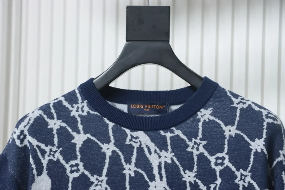 Kurze Ärmel aus Fischnetz-Jacquard-Strick – Bild 3
