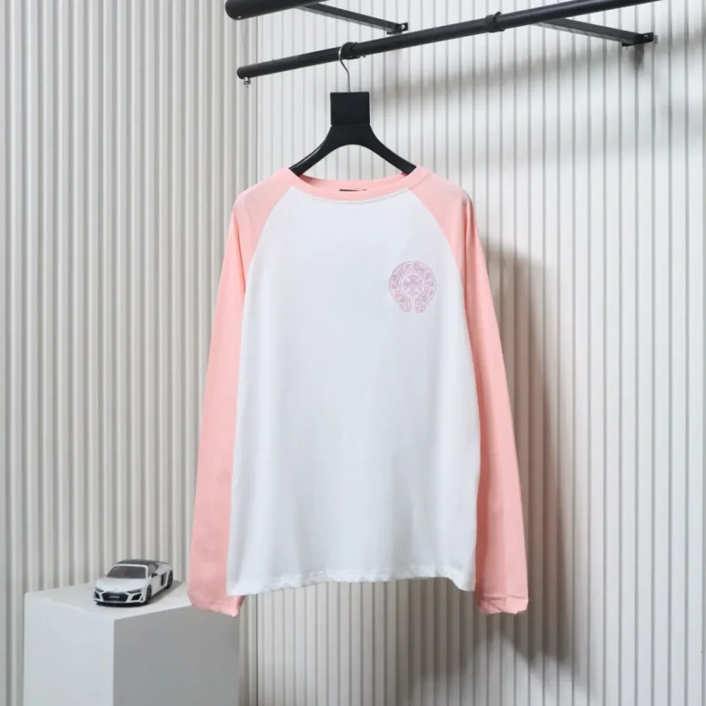 Langärmliges T-Shirt mit besticktem Hufeisen-Patchwork – Bild 2