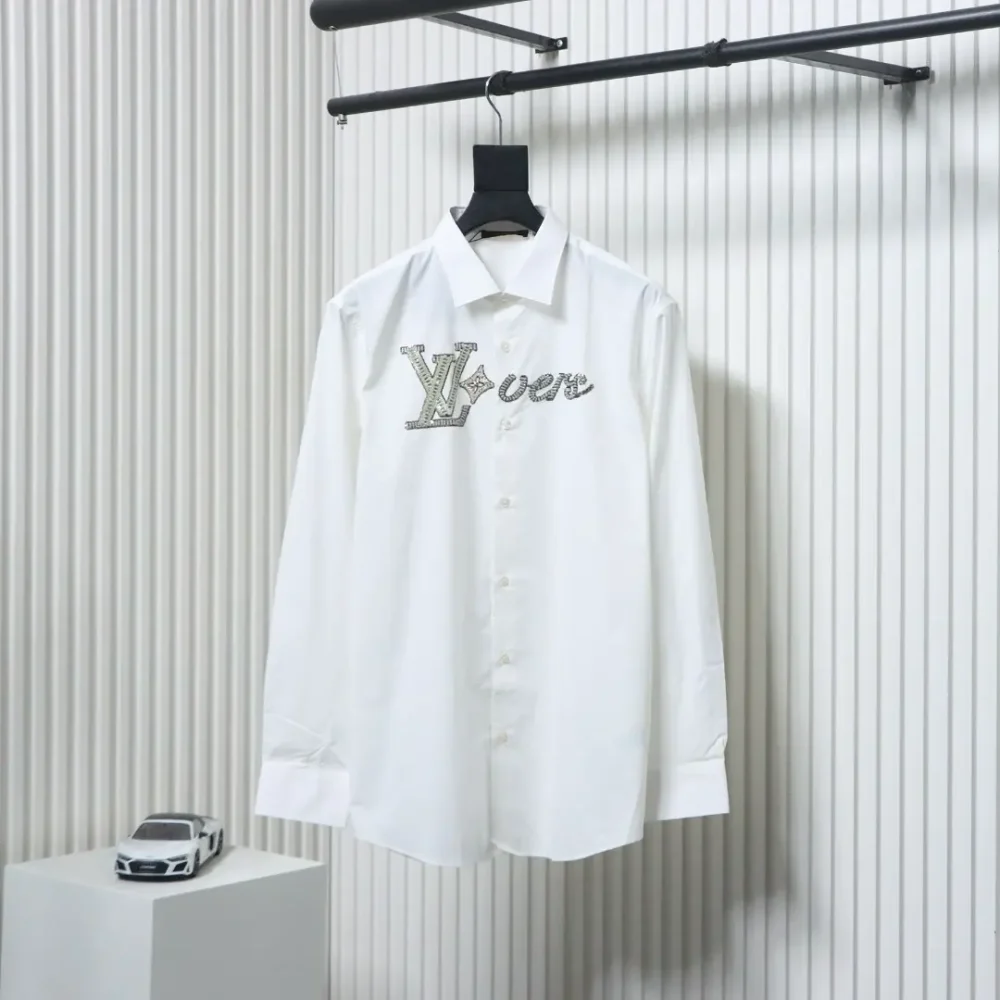 Langarmshirt mit Strass-Logo