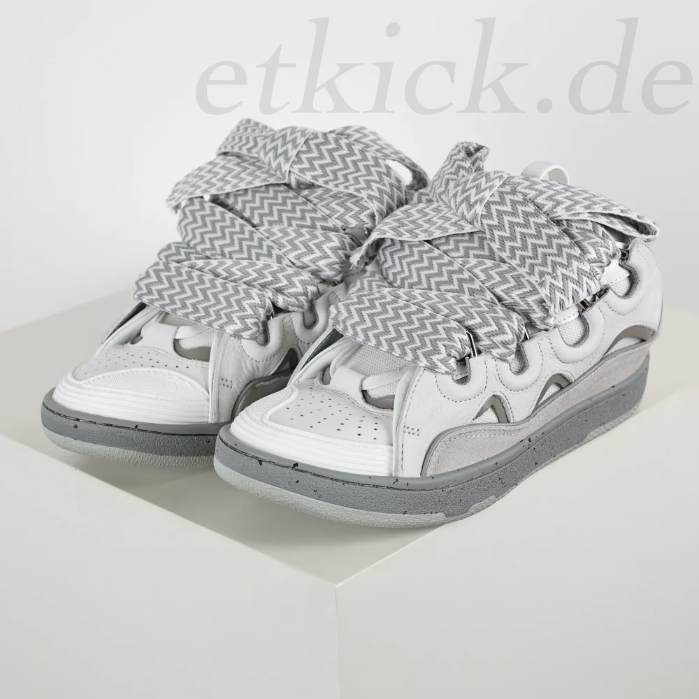 Lanvin Curb Low-Top-Sneakers zum Schnüren Grau