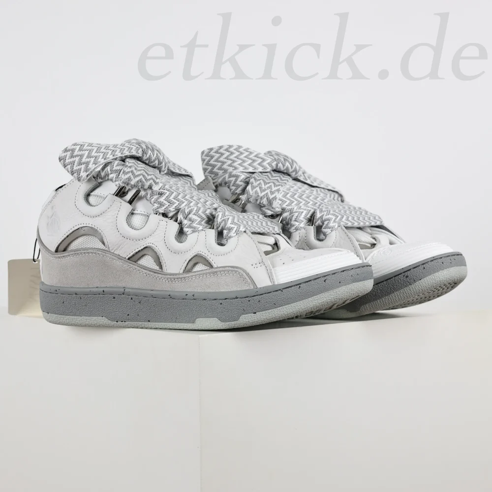 Lanvin Curb Low-Top-Sneakers zum Schnüren Grau – Bild 2