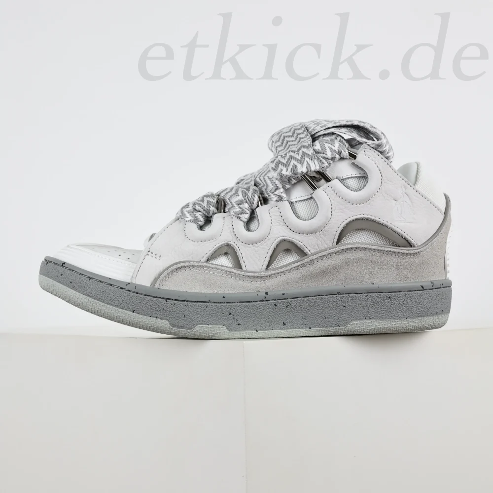 Lanvin Curb Low-Top-Sneakers zum Schnüren Grau – Bild 7