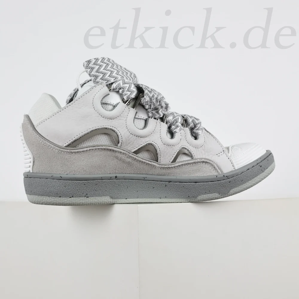 Lanvin Curb Low-Top-Sneakers zum Schnüren Grau – Bild 6