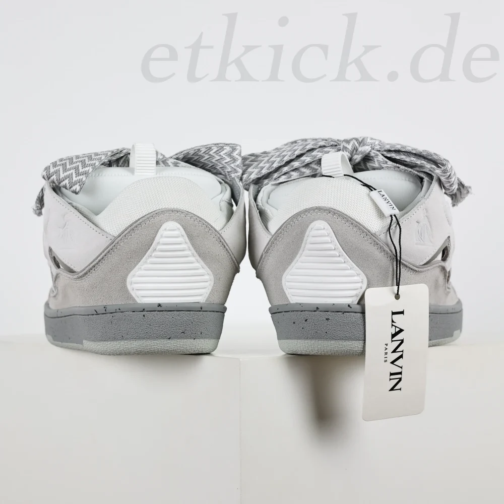 Lanvin Curb Low-Top-Sneakers zum Schnüren Grau – Bild 5