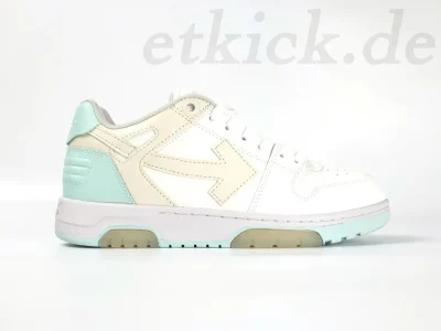 Off-White Out Of Office Sneakers Weiß & Blau und Gelb