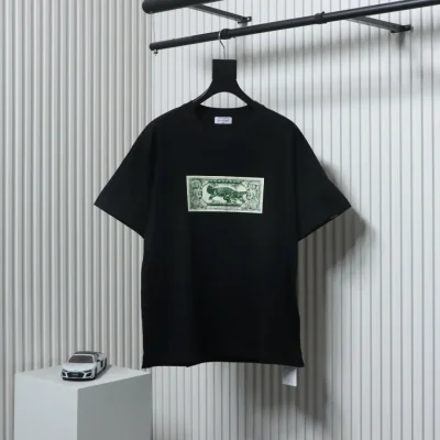 Off White Ow Krokodil US Gold Kurzarm