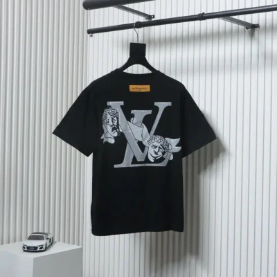 Rückenclownprint Kurzarm schwarz