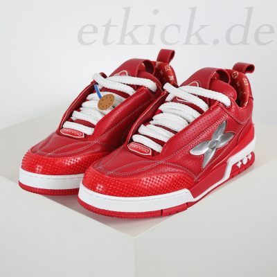 Skate 1854 Low Sneaker Low Top2.0 Rot Weiß Groß Blumen