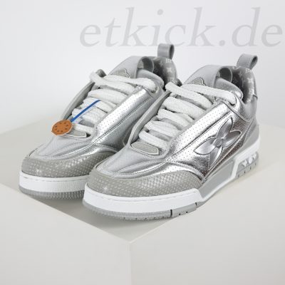 Skate 1854 Low Sneaker Low Top2.0 Silber Weiß Große Blume