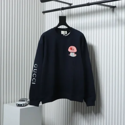 Snake Year Limited Edition Blaues Sweatshirt mit lustigem Cartoon-Schlangen-Print